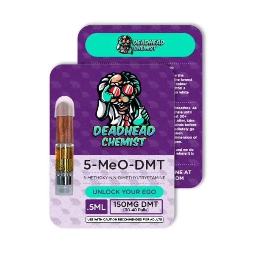 Deadhead Chemist 0.5mL 5-MeO-DMT vape cartridge with 510-thread connection