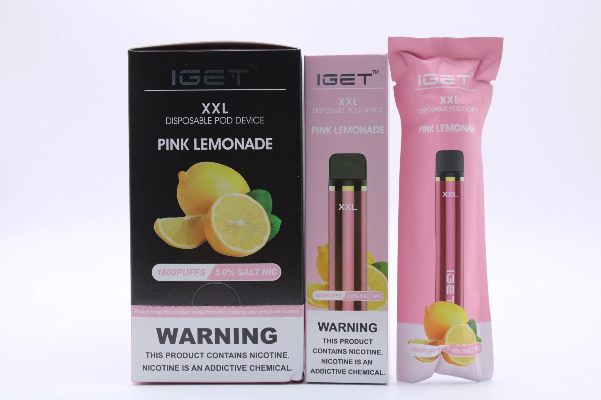 iGET XXL 1800 Puffs disposable vape pen with 950mAh battery and 7mL capacity