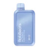 RabBeats RC10000 disposable vape in gradient finish with illuminated LED status screen showing battery and e-liquid levels.